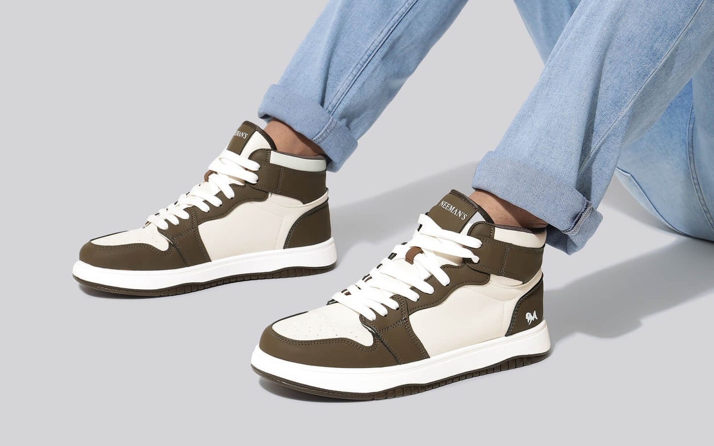 Character High Top : Ivory-Brown by My Store