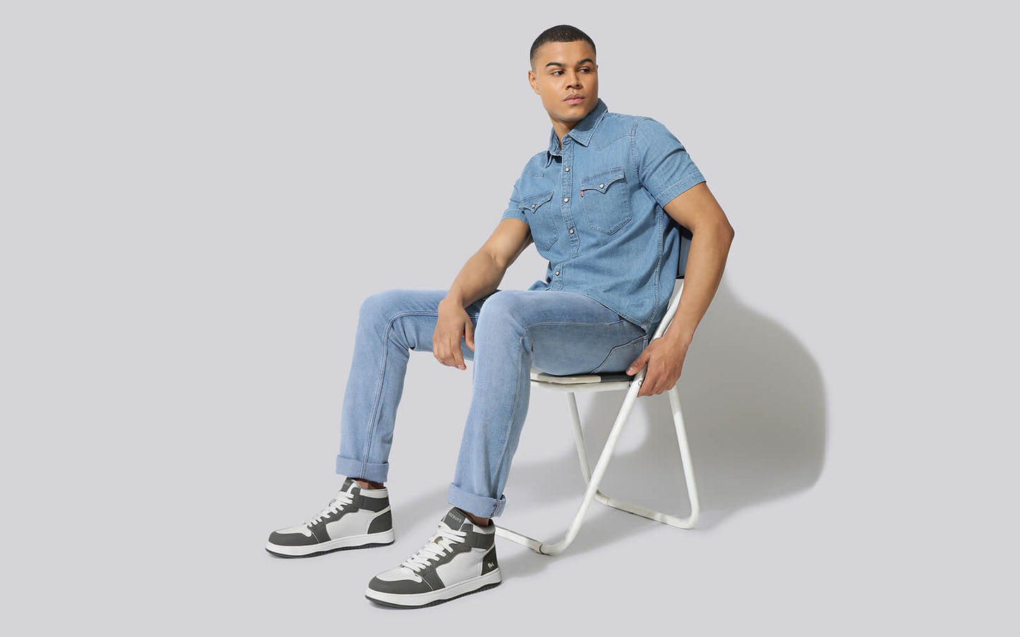 Character High Top : Grey-White by My Store