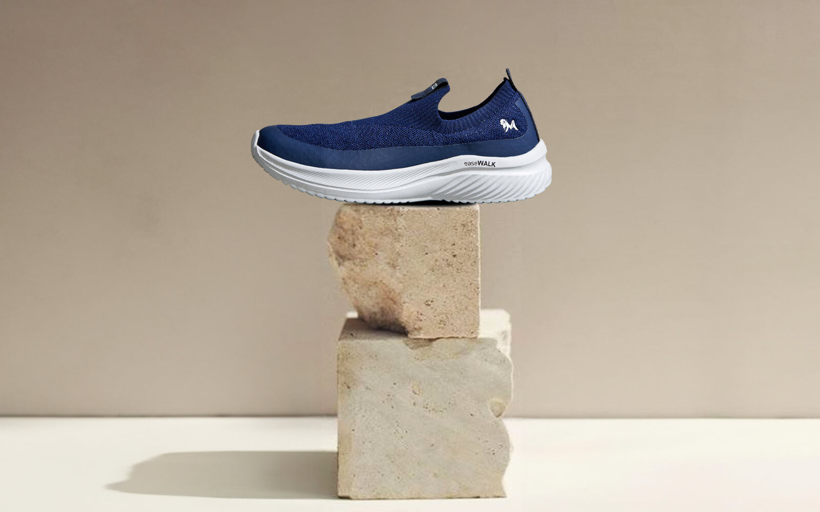 Ease Walk Slip Ons : Blue by My Store