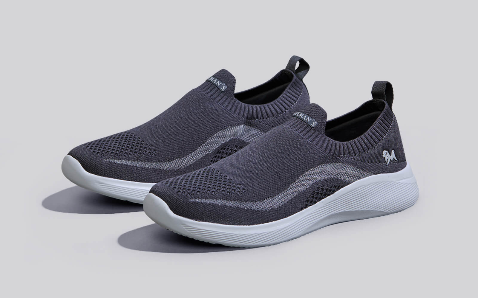 Everyday Basic Slip Ons : Dark Grey by My Store