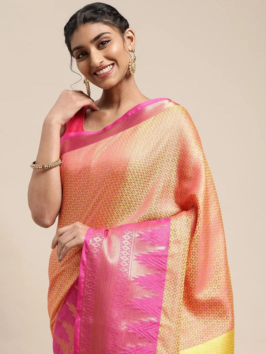 Exclusive Self Butti Design Uppada Cotton Silk Saree by My Store