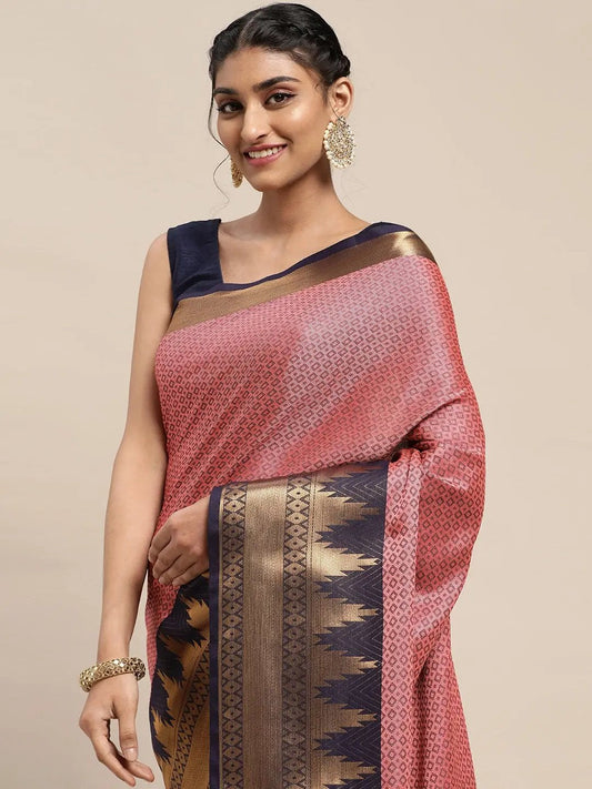 Exclusive Self Butti Design Uppada Cotton Silk Saree by My Store