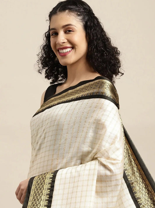 Exclusive Self Butti Design Uppada Cotton Silk Saree by My Store