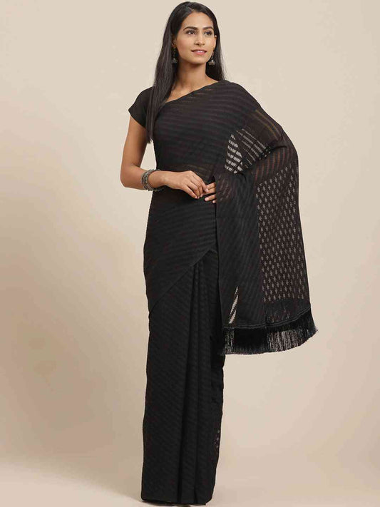 Pure Soft Georgette Geometric Print Party Wear Saree by My Store