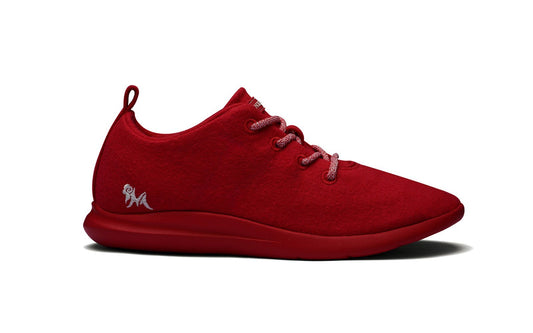 Wool Joggers : Coral Red by My Store