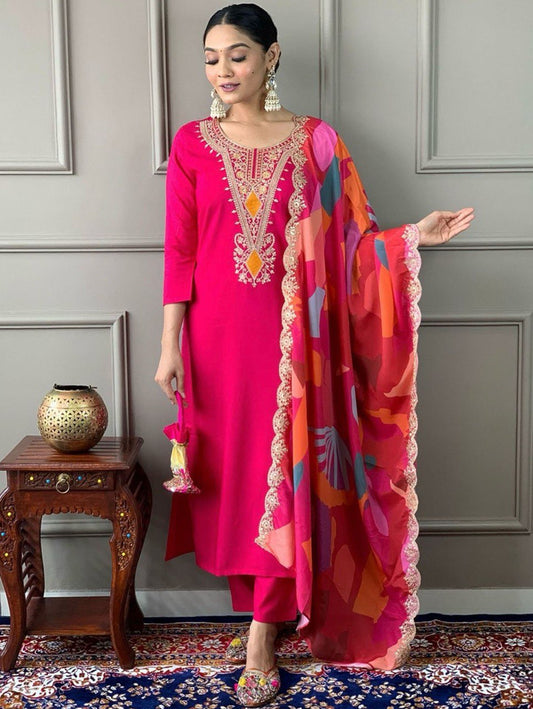 Majestic Dark Pink Kurta Collection