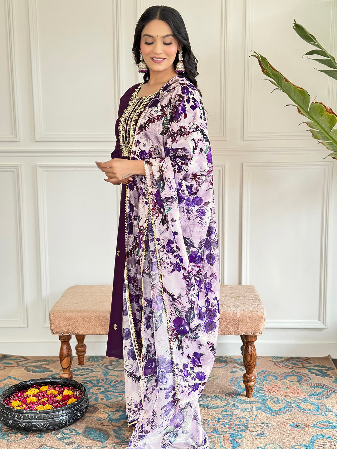 Ready To Wear Purple Kurta Set – Soft Hue, Timeless Style