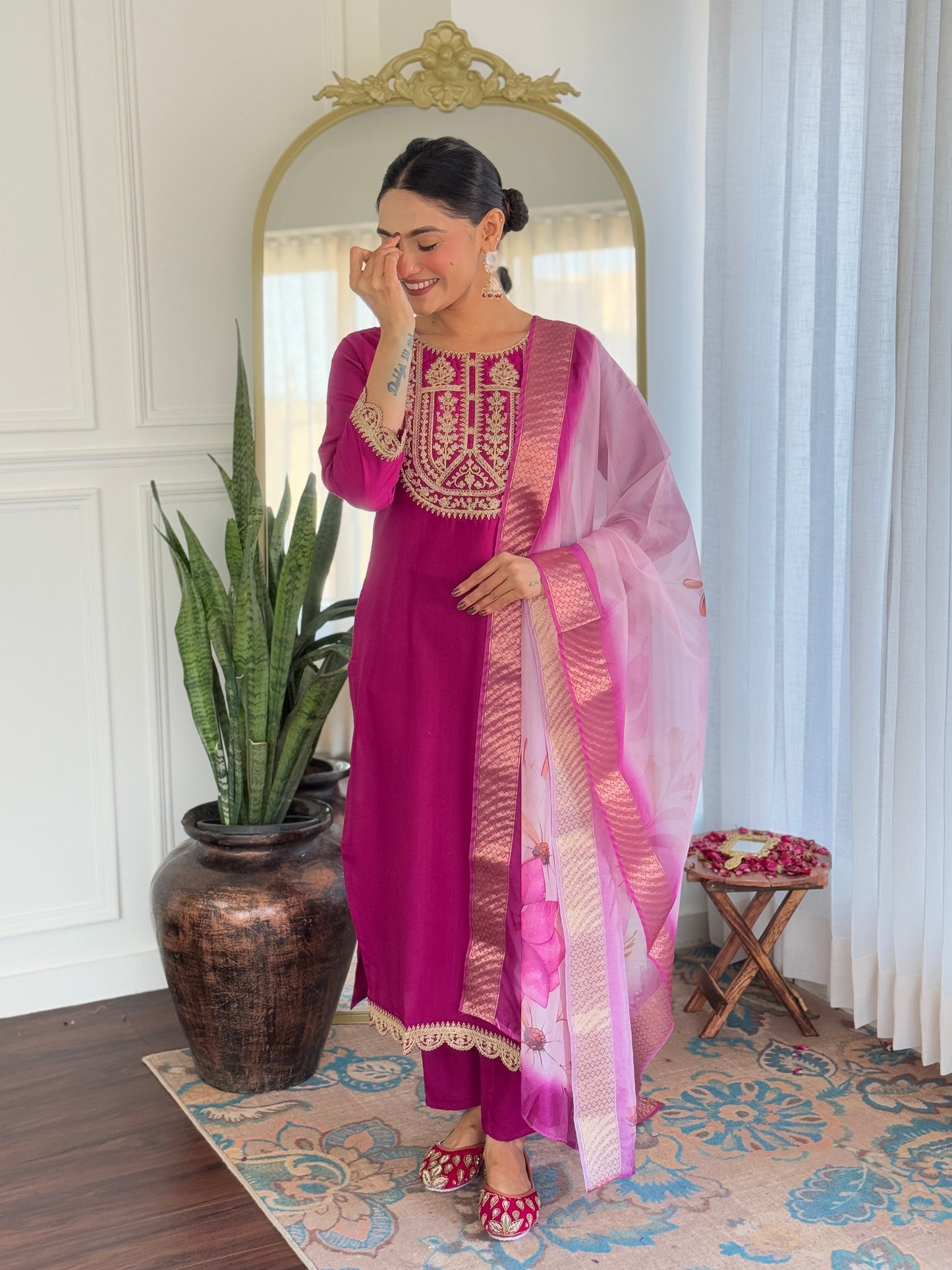 Violet Vibes Purple Kurta set