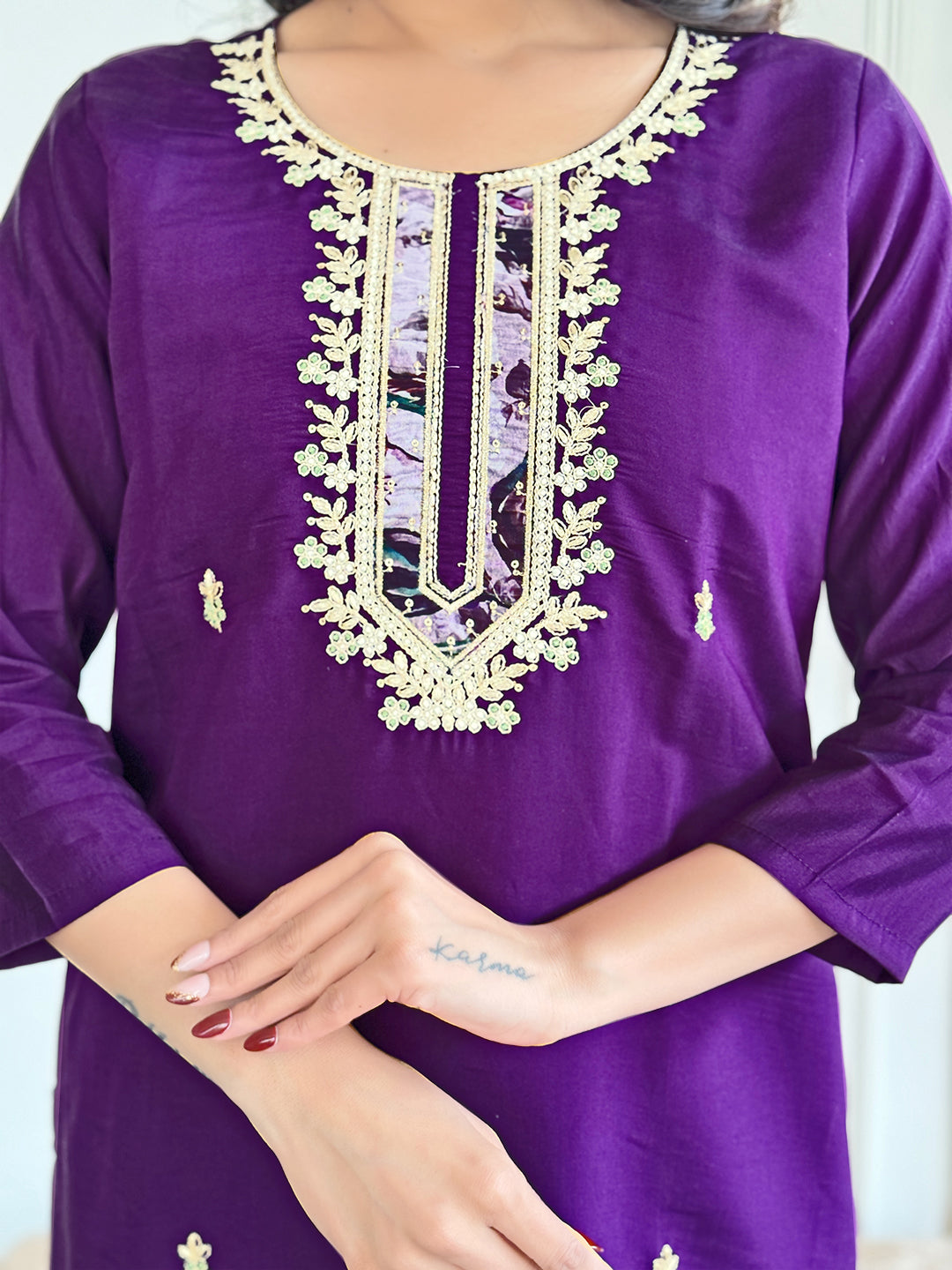 Ready To Wear Purple Kurta Set – Soft Hue, Timeless Style