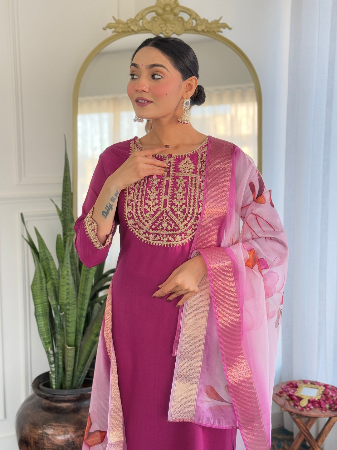 Violet Vibes Purple Kurta set