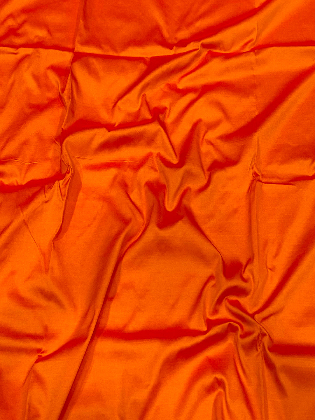 Orange Elegance Kanjivaram Saree by My Store