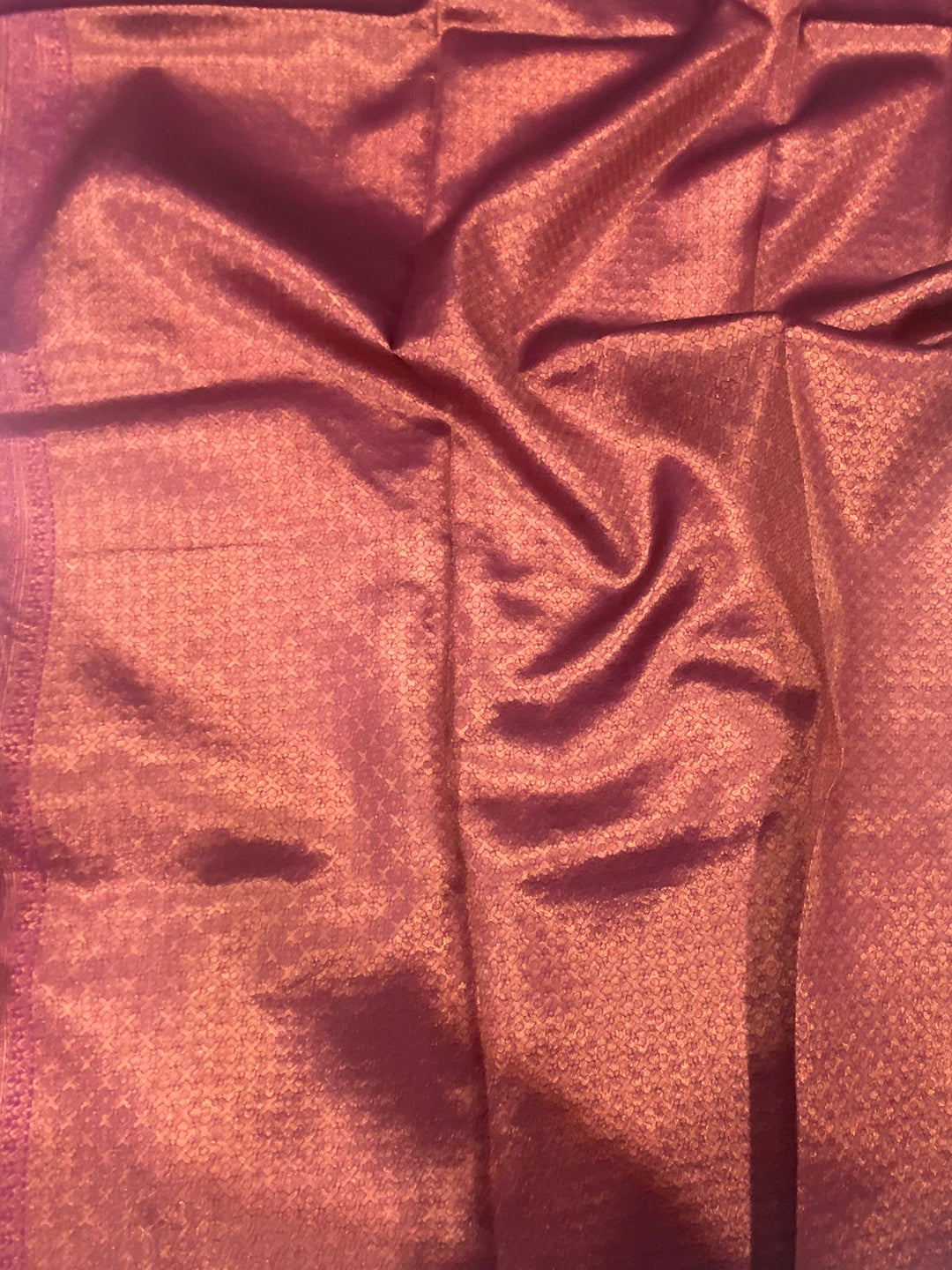 Magenta Sami Banarasi Tussar Silk Saree by My Store