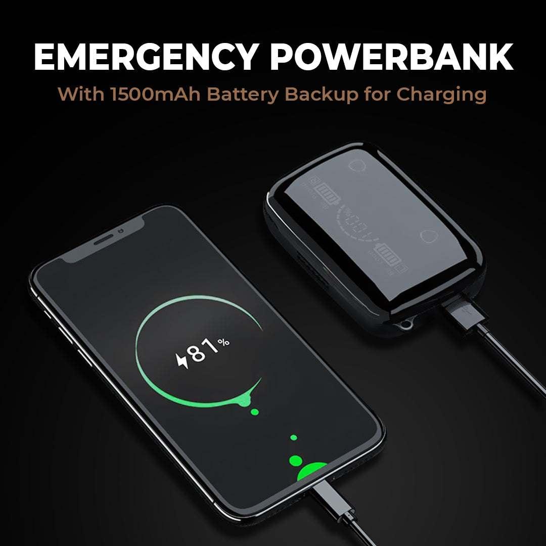 Order TecSox Max 19 Bluetooth Earbuds | Power Bank & Torch