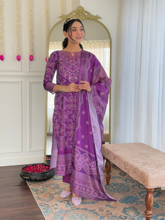 Trending Wera Purple Kurta Set For Women