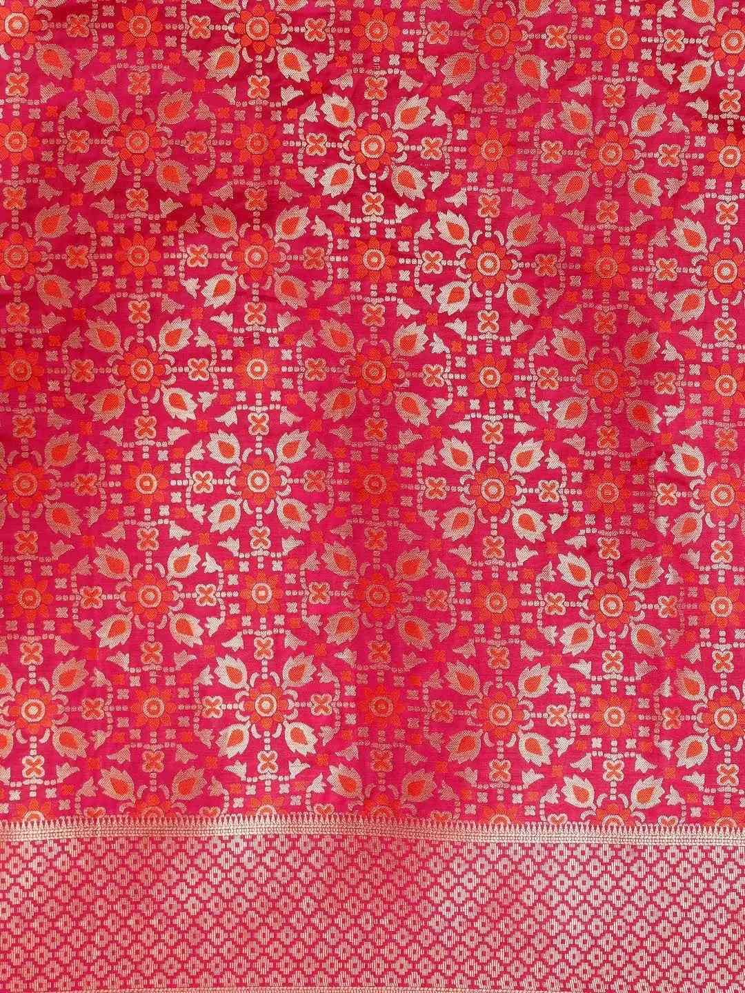 Banarasi Patola Weaving Silk Saree With Ressam Tassel by My Store