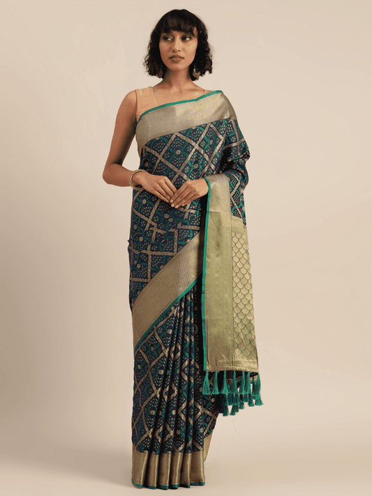 Banarasi Patola Silk Saree With Zari