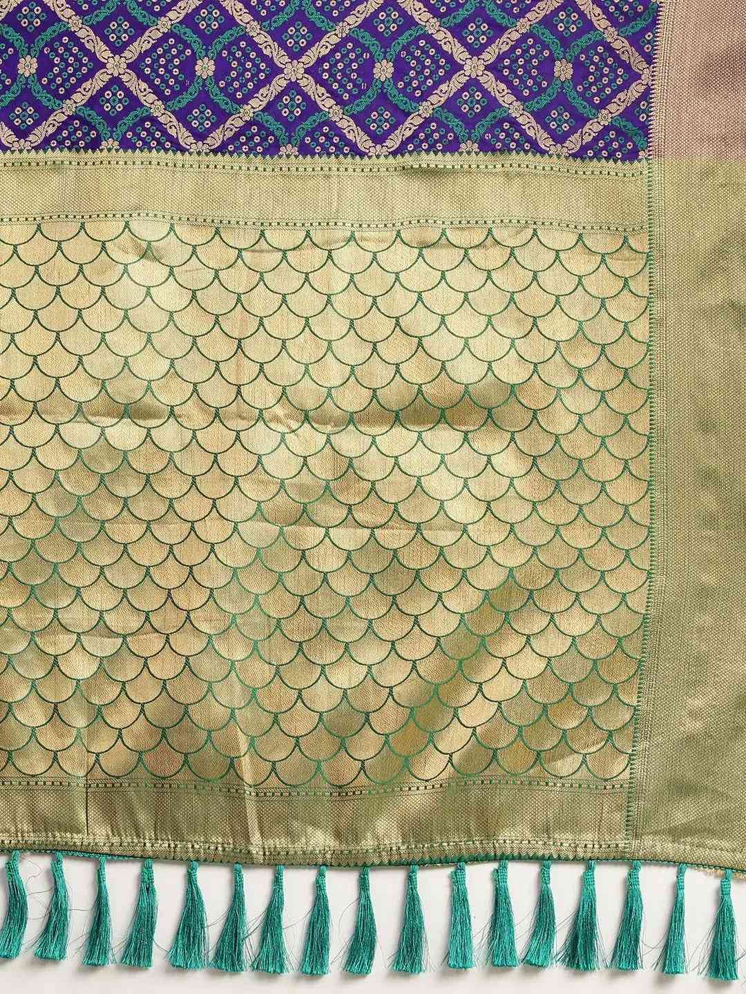 Banarasi Patola Silk Saree With Zari by My Store