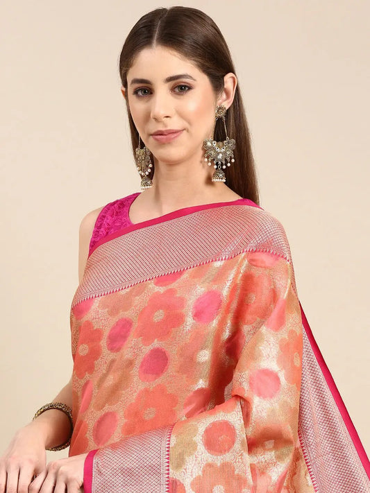 Soft Silk Kanjivaaram Traditional Wear Saree by My Store