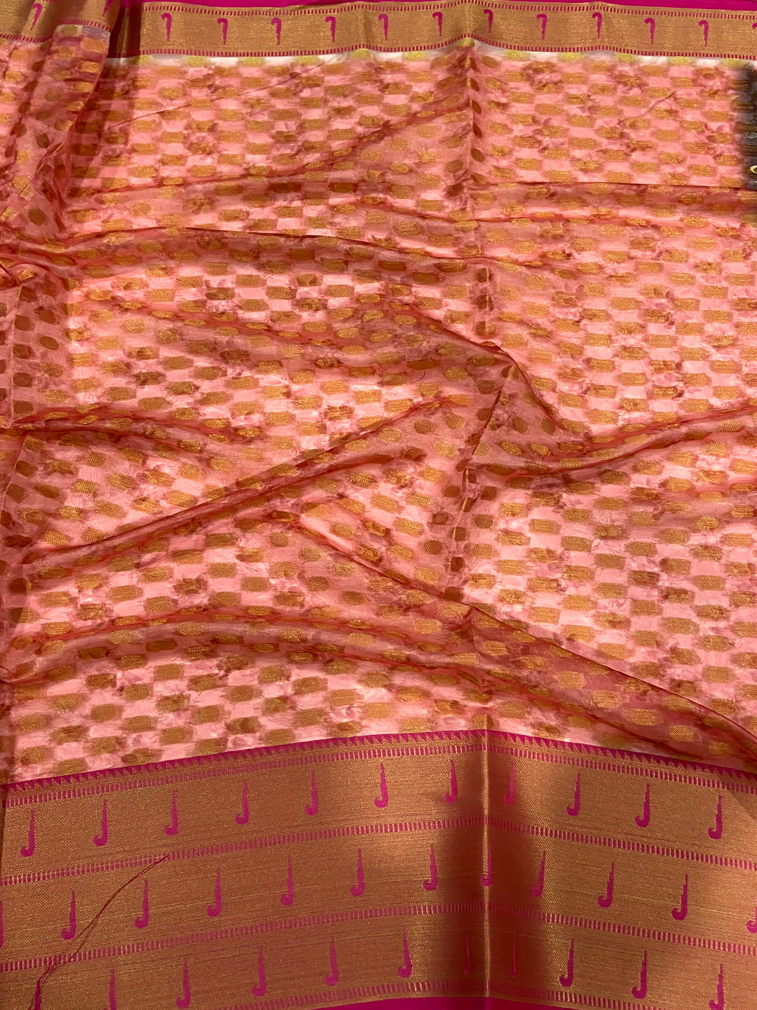 Brown Paithani Kora Silk Saree by My Store
