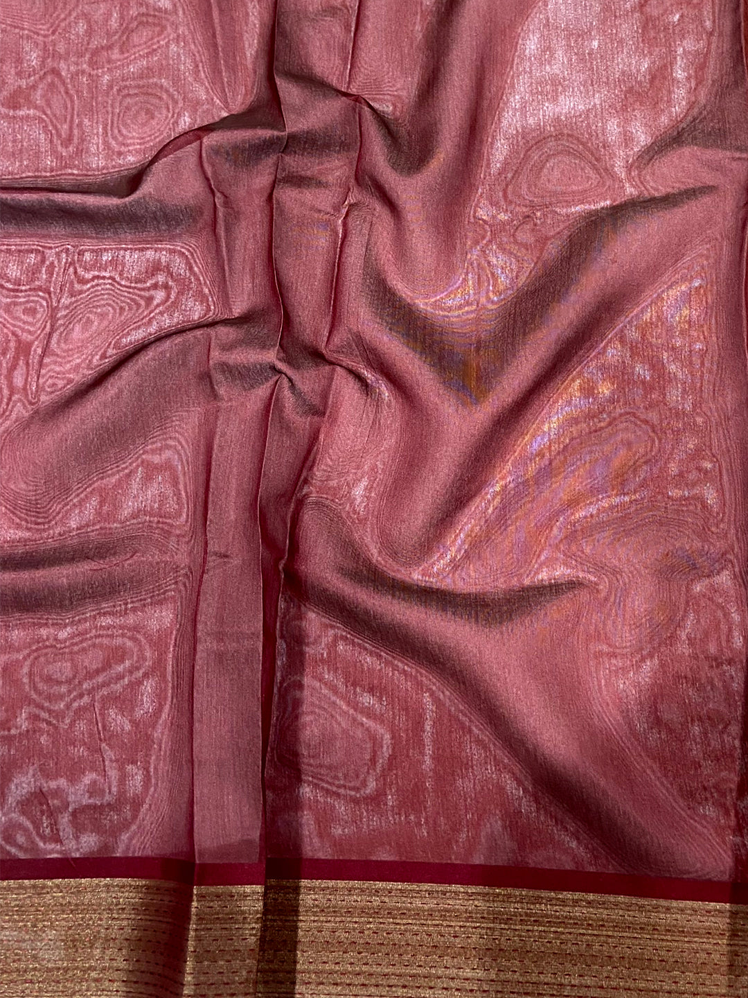 Light Brown Tussar Silk Kalamkari Print Saree by My Store