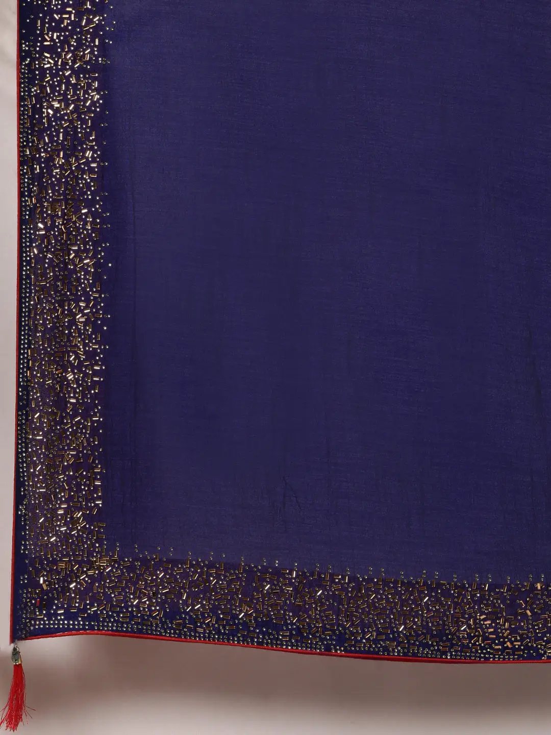 Blue Colour Poly Silk Saree with Swarovski Stones Work