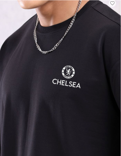 CHELSEA BLACK OVERSIZED T-SHIRT