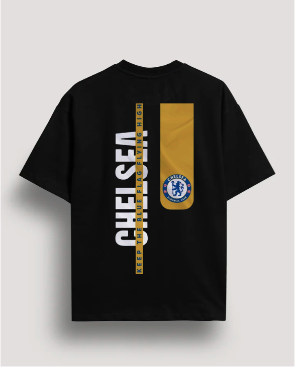 CHELSEA BLACK OVERSIZED T-SHIRT