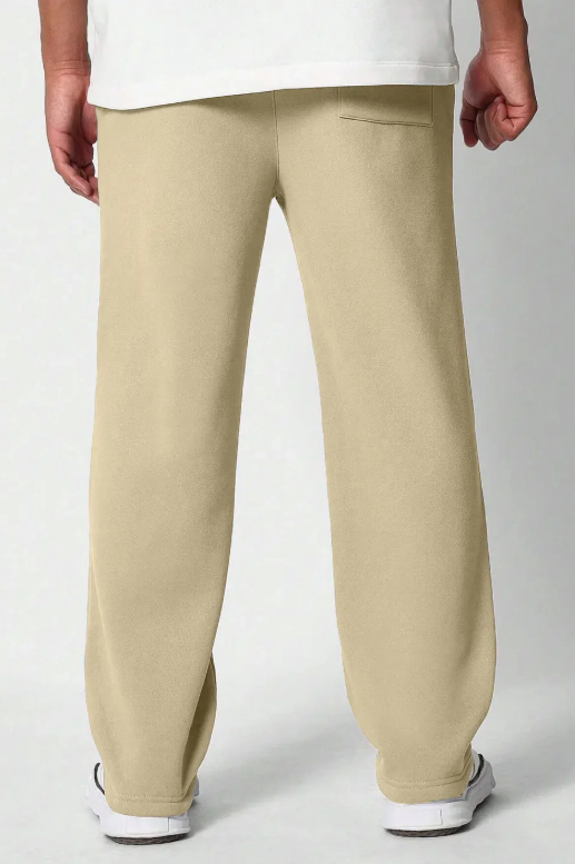 Classic Straight Fit Joggers Beige