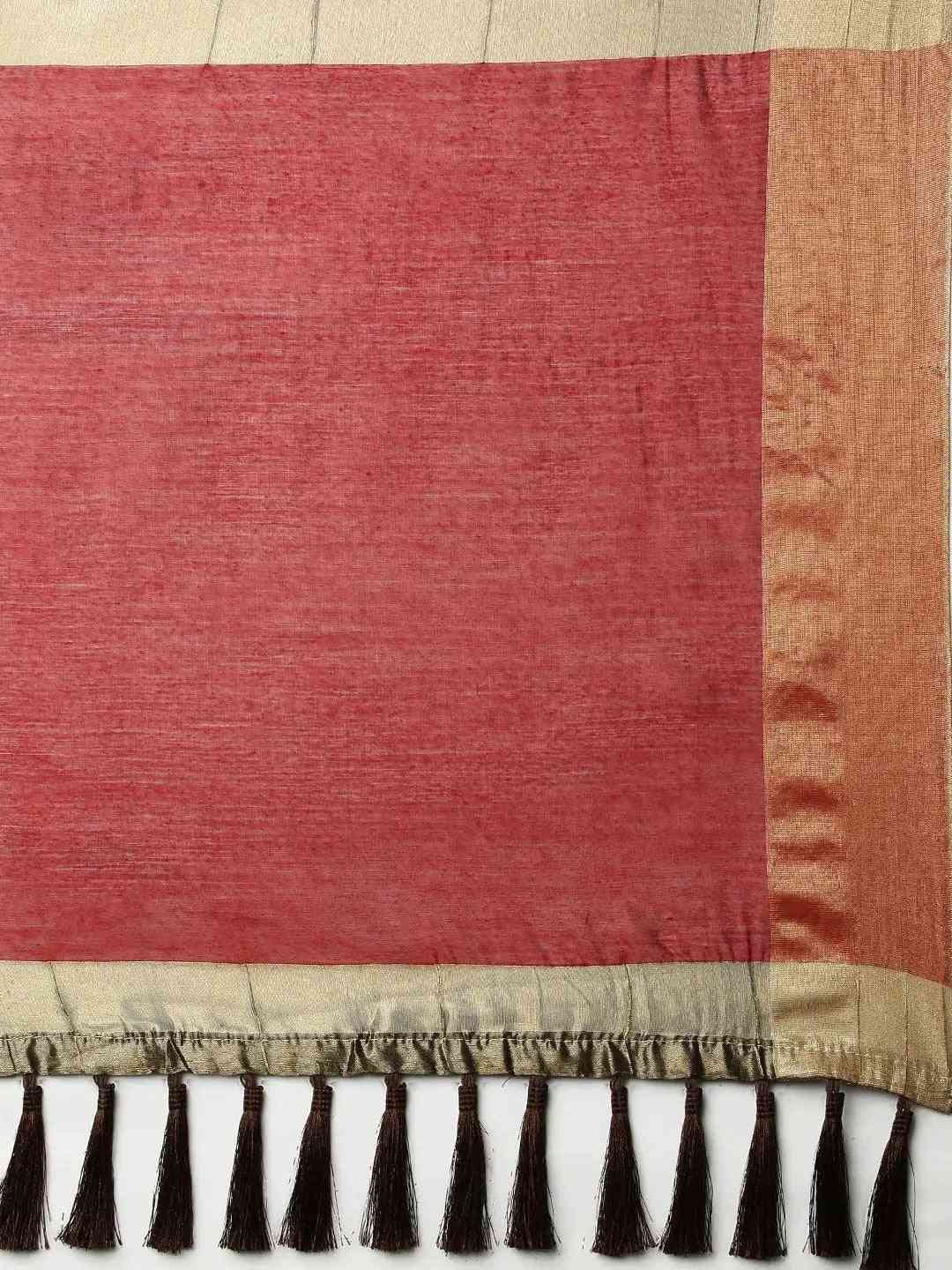 Banarasi Silk Saree With Woven Design And Zari Work