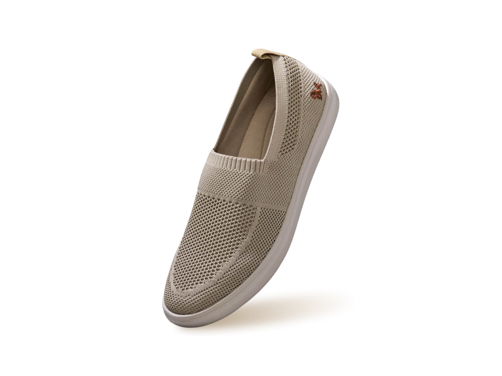 Casual Ease Slip Ons : Taupe by My Store