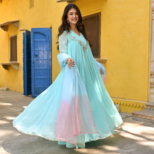 FARIDA DRESS WITH DUPATTA by My Store