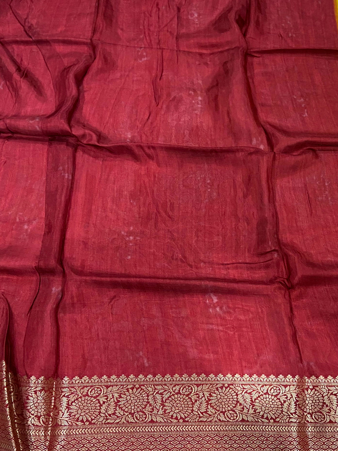 Majestic Zari Blossom Dola Silk Saree by My Store