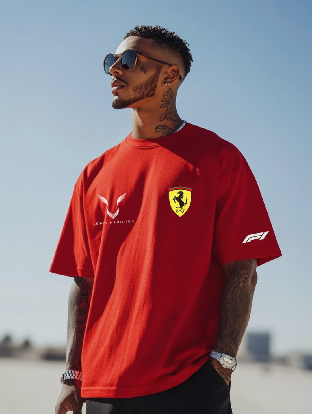 LEWIS X FERRARI Oversized Tshirt