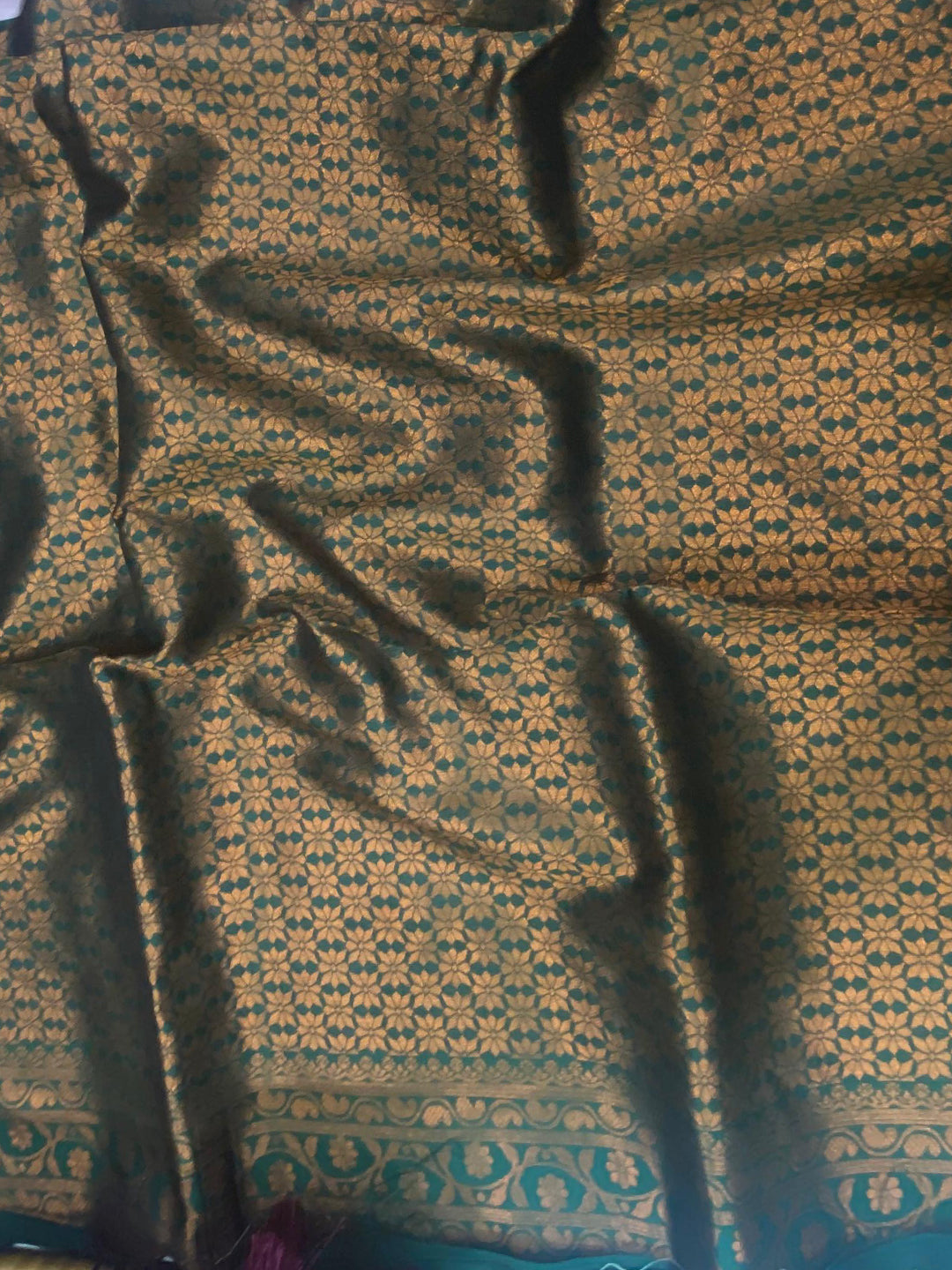 Muvel Tussar Silk Zari Weaving Ikkat Saree by My Store