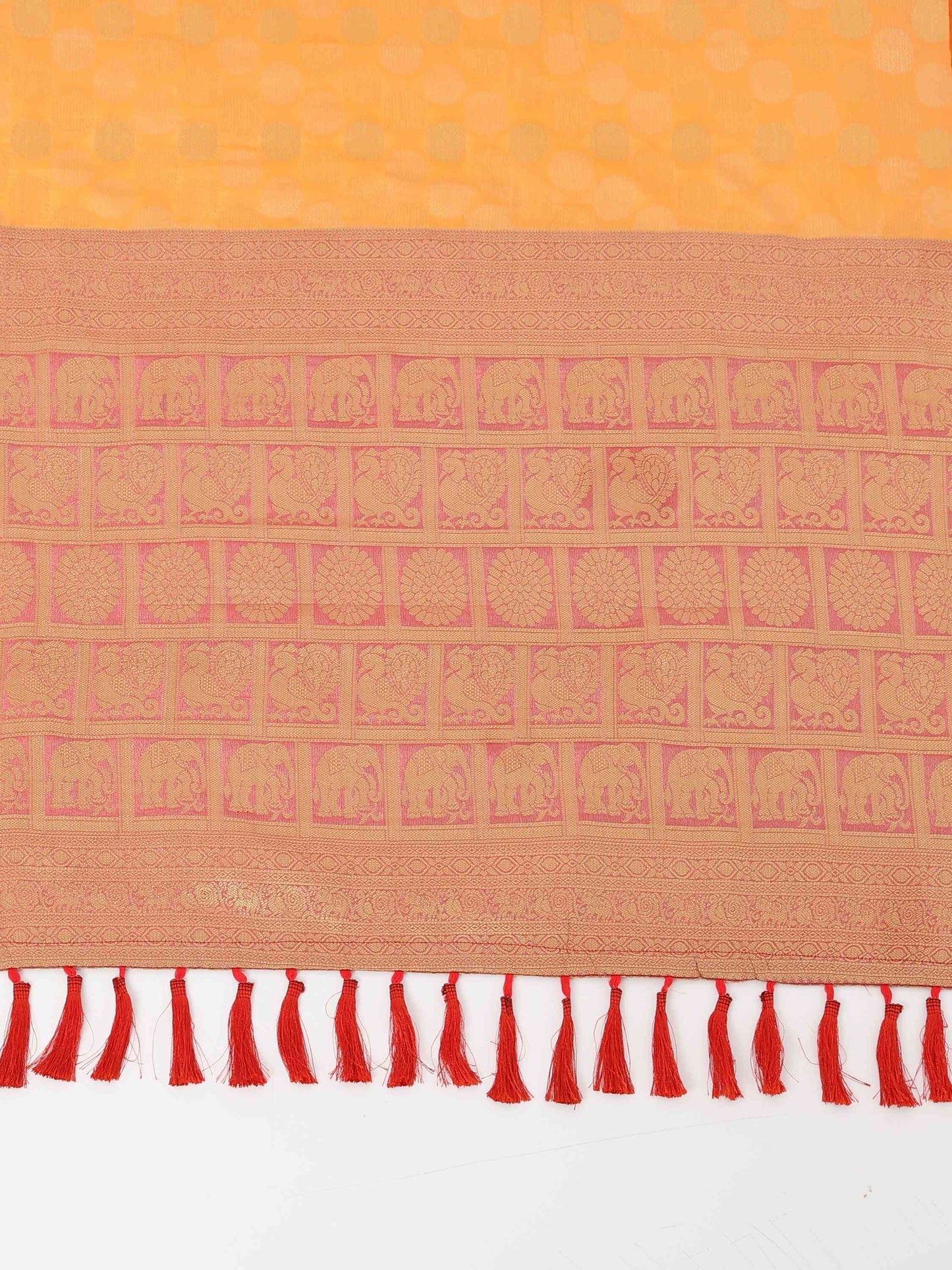 Banarasi Kanchi Pattu Polka Dots Festive Wear Saree