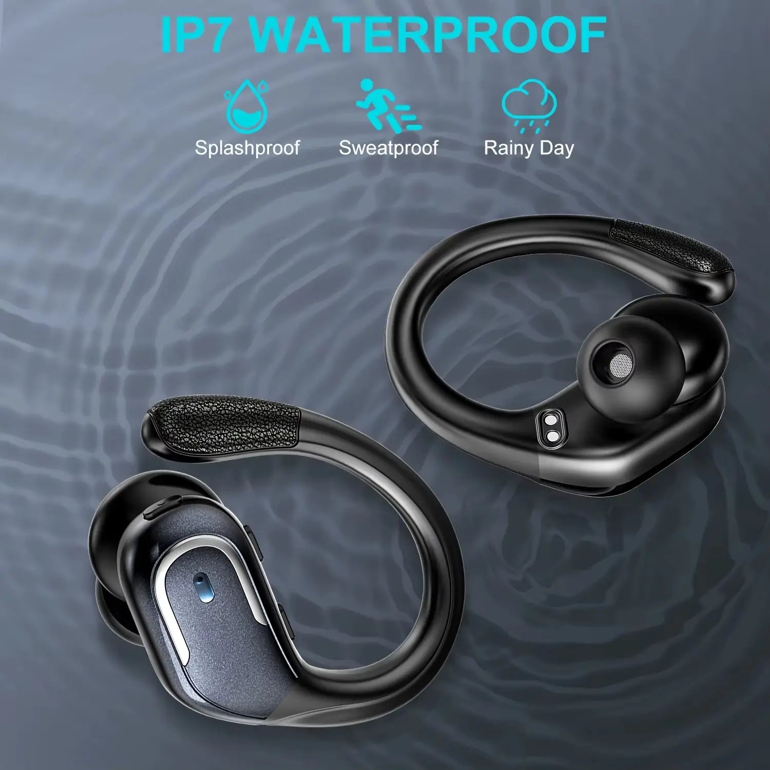 2025 New Arrival NO Noise Canceling Sports Wireless Earphones Gaming Waterproof Sports Hanging Ear Earbud Wireless TWS Headphone - My Store