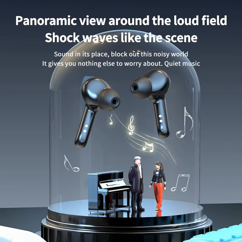 Earbuds  A800 TWS Full-Color Smart Screen Wireless Earphones with Earphone Search Function and Call Answering or Hanging up Function
