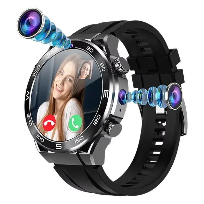 Earbuds  B8 Smartwatch 1.53inch Amoled Screen HD Camera IP67 Waterproof BT Call Wireless Charging 2025 Smart Watch Sim Card 4g - My Store