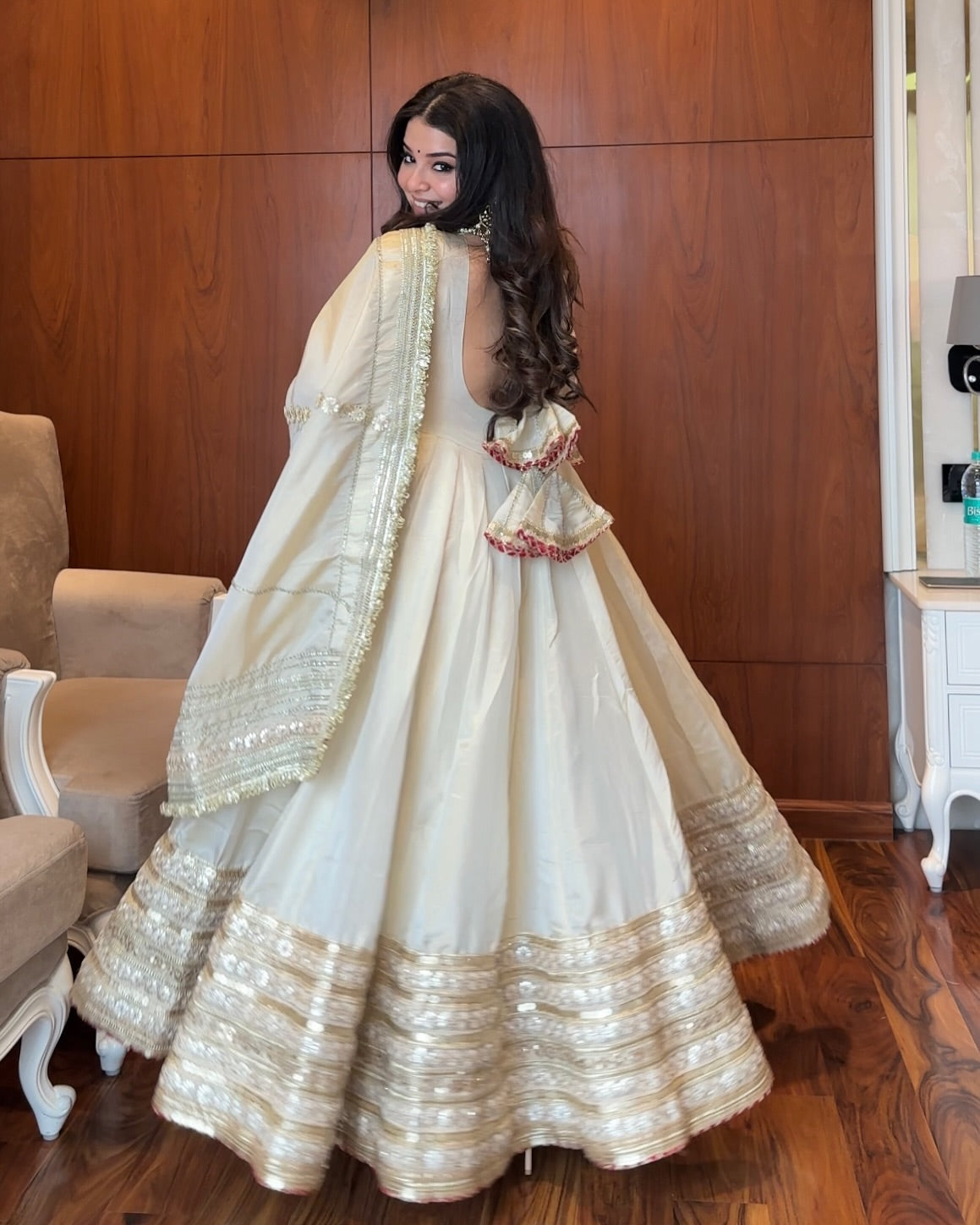 Neha's Off White Colour Trending Anarkali Suit Set by My Store