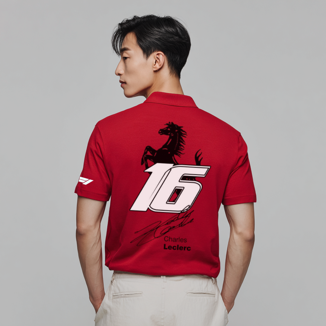 Charles Leclerc x Ferrari Polo T-Shirt