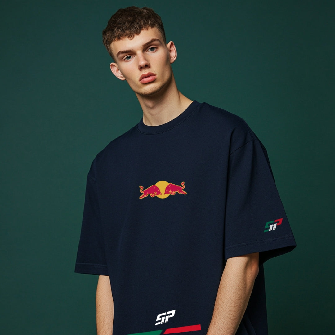 Checo Perez Oversize Navy Blue T-shirt