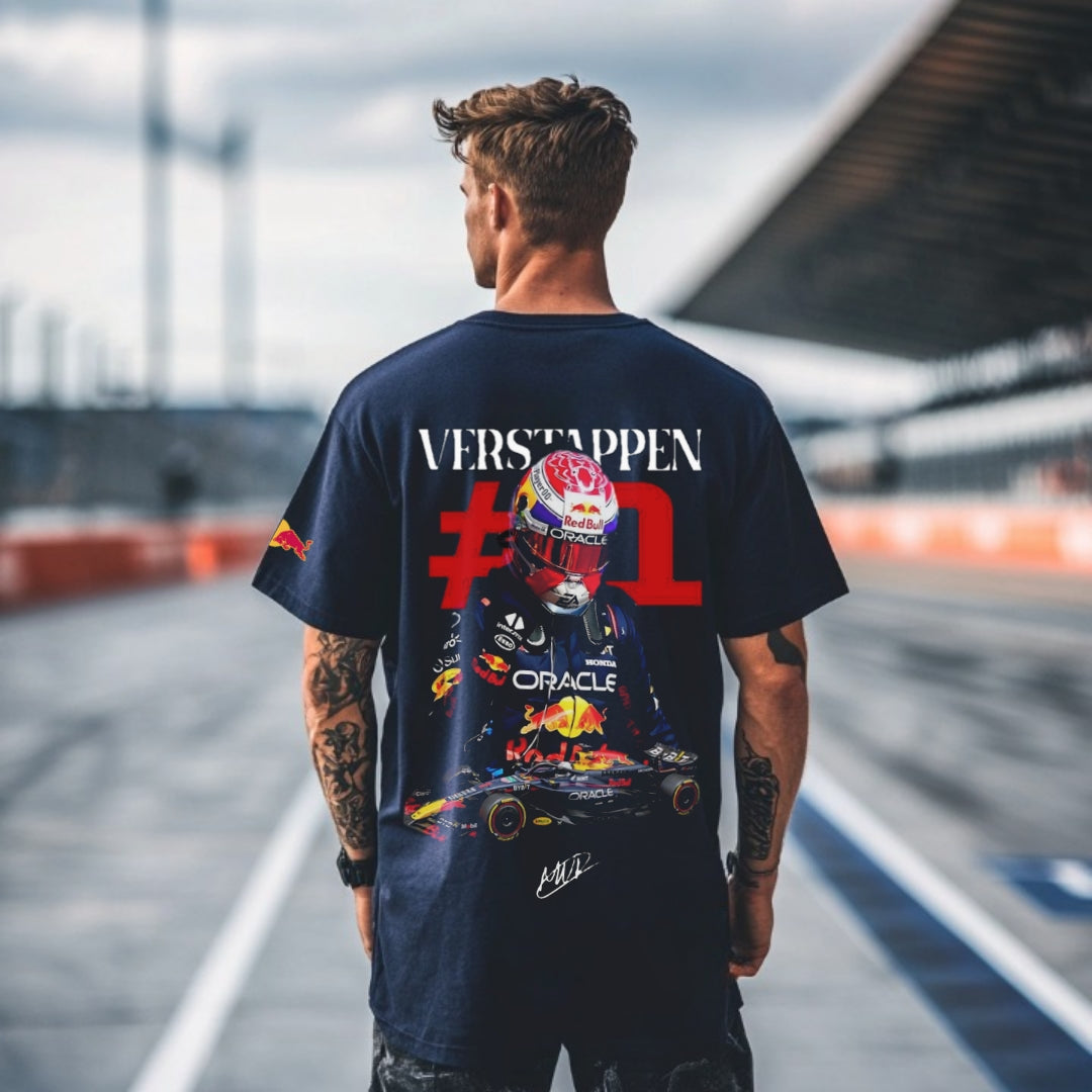 Max Verstappen Navy Blue Tshirt