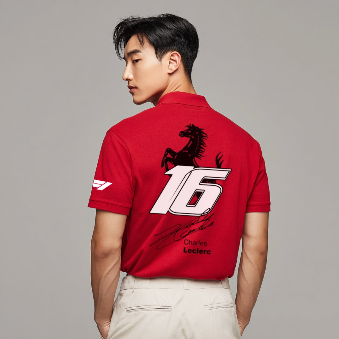 Charles Leclerc x Ferrari Polo T-Shirt