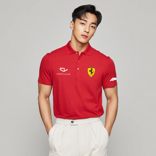 Charles Leclerc x Ferrari Polo T-Shirt