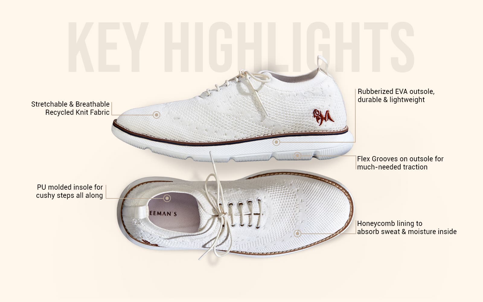 Dress Sneakers : White by My Store